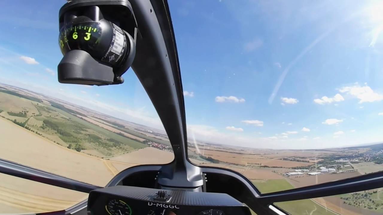 1.Solo-Flug SPL-Ausbildung Tragschrauber Rotorvox C2A 4K (360 Grad)