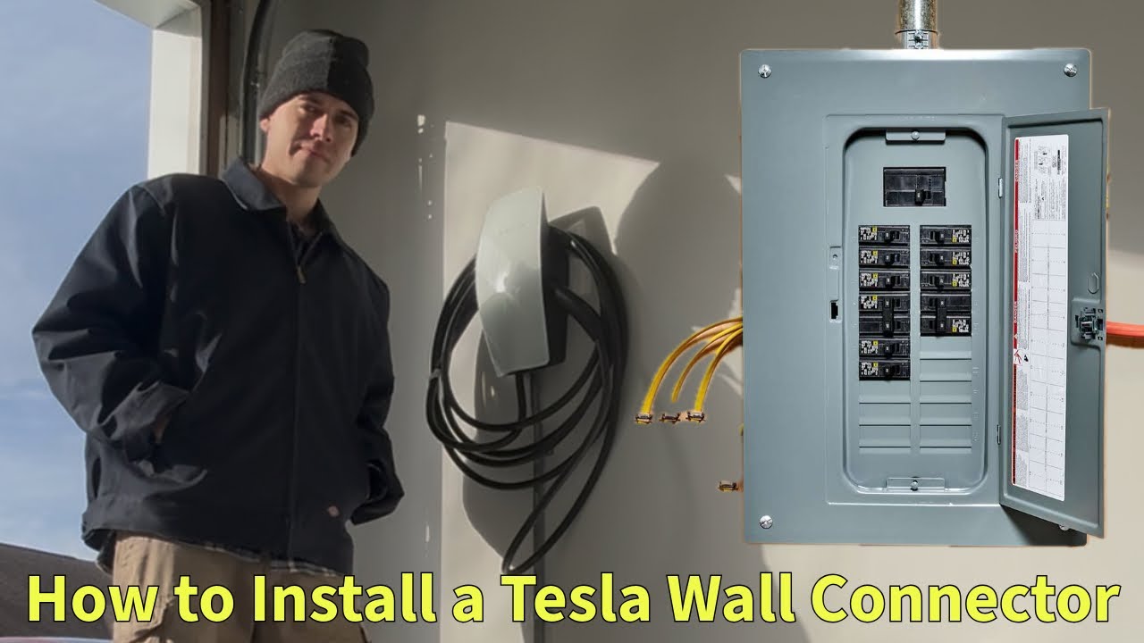 Как установить настенный разъем Tesla МЕНЕЕ ЧЕМ ЗА 10 МИНУТ!