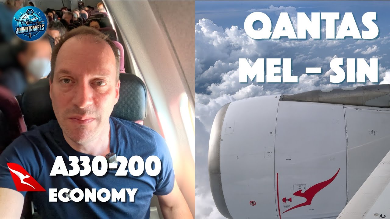 Fly Melbourne to Singapore with Qantas | A330 Economy Class