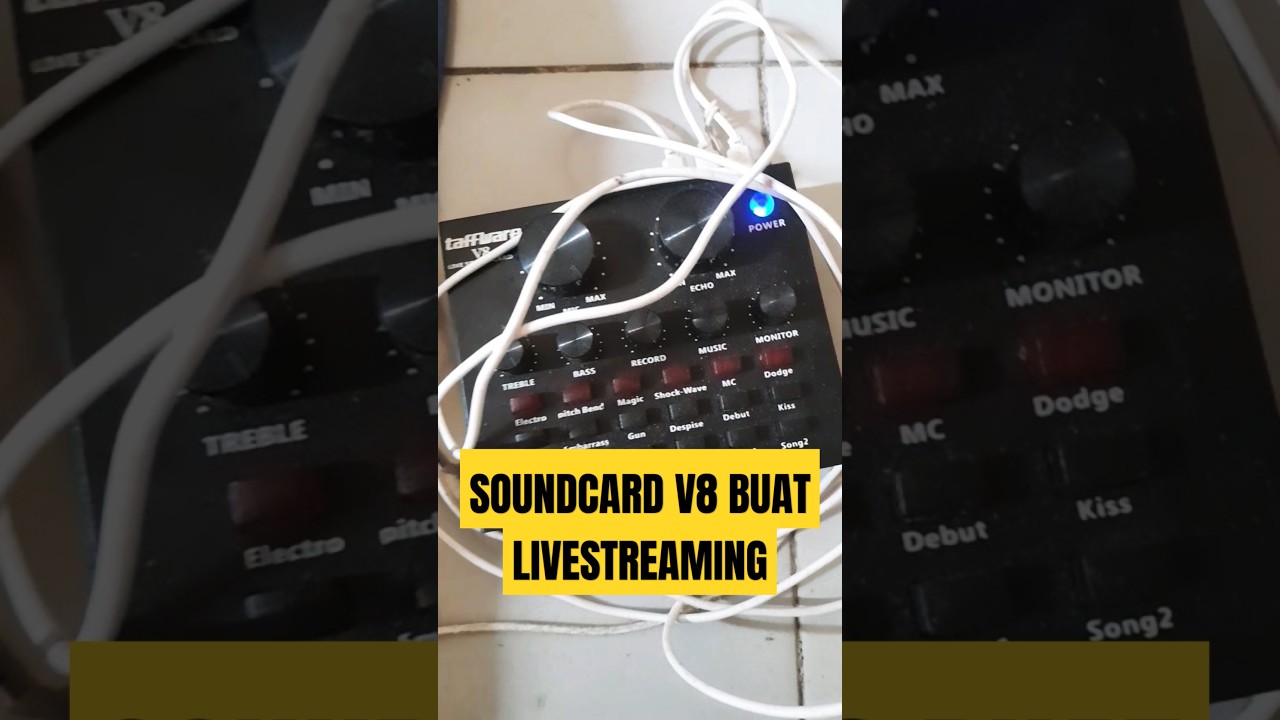 Soundcard taffware v8 buat yang suka livestreaming #soundcardv8 #soundcard #shopee