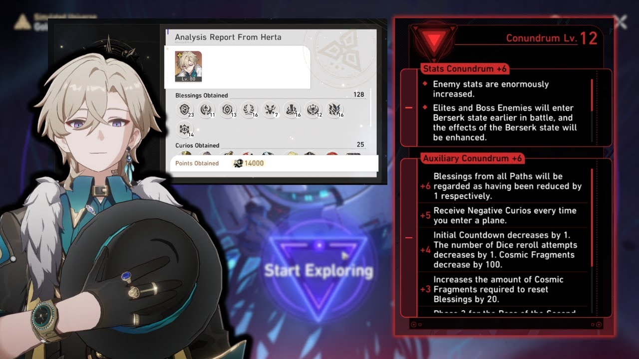 Solo Aventurine Full Run Conundrum Lv.12 SU GnG