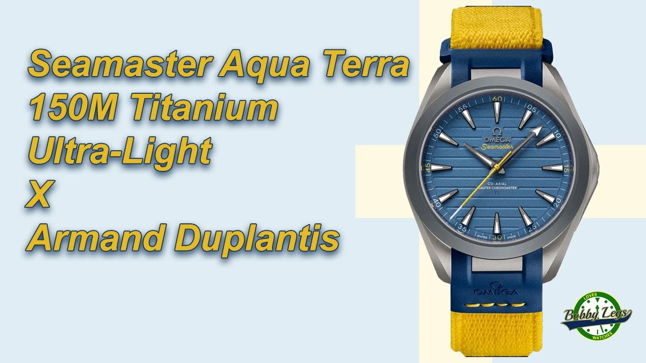 New Omega Release - The Seamaster Aqua Terra 150M Titanium Ultra-Light - Mondo Duplantis