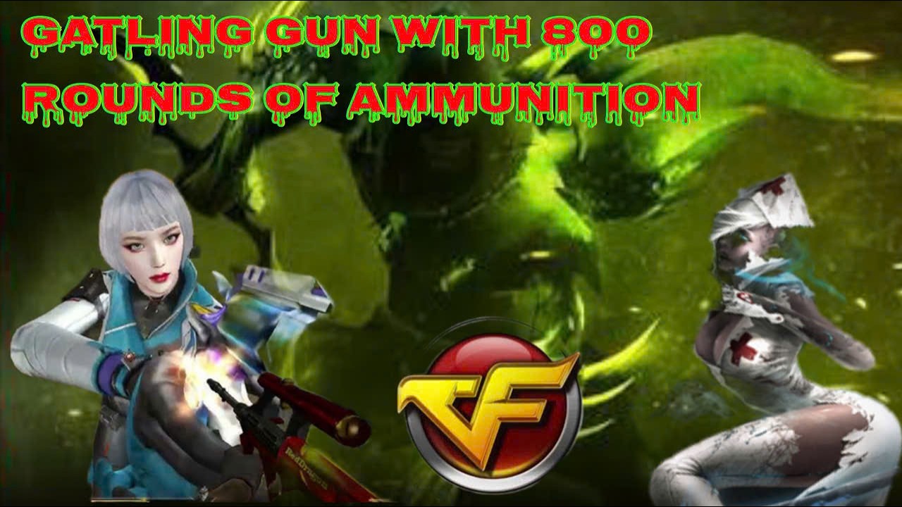 Crossfire . Gatling gun with 800 rounds in Zombie V4