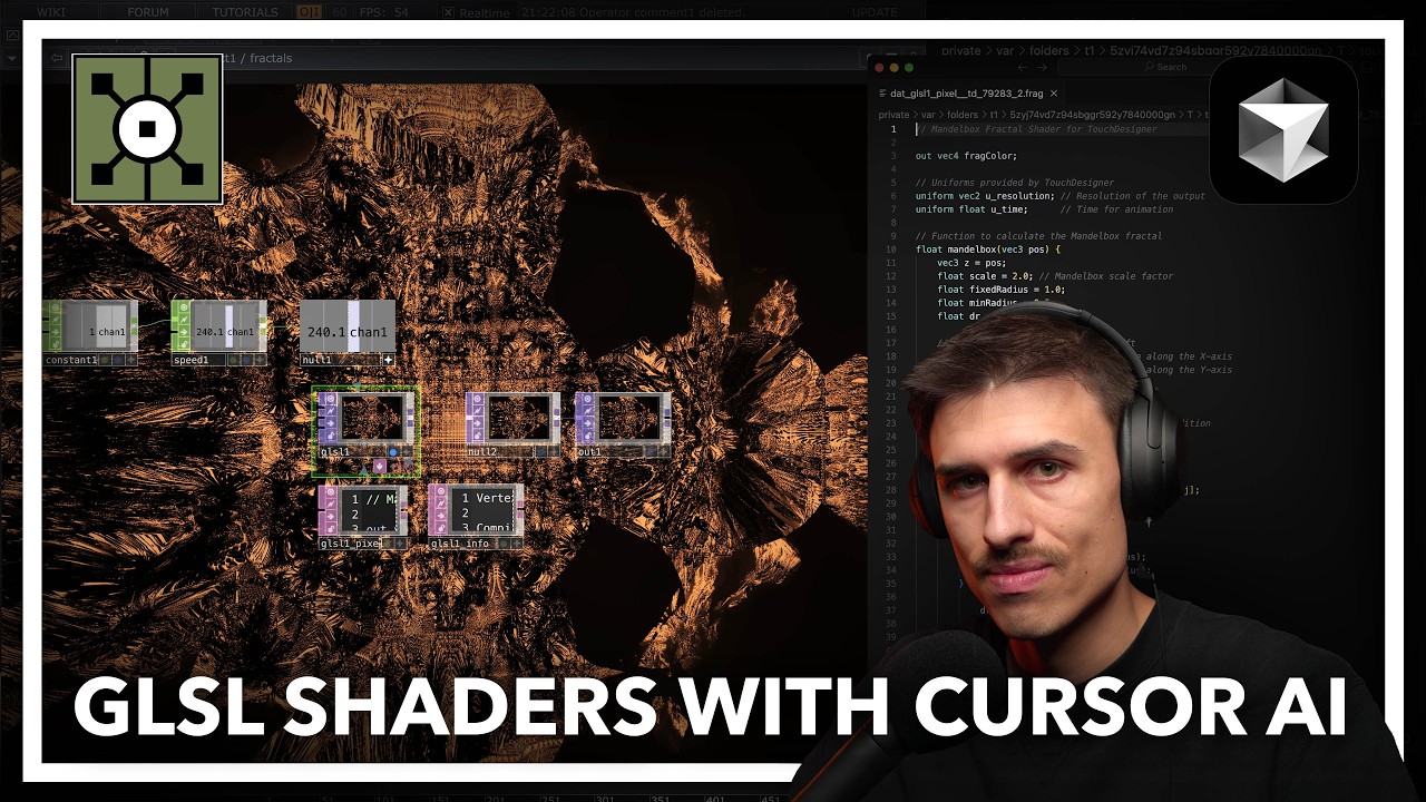 Создание шейдеров GLSL в Touchdesigner с помощью Cursor AI
