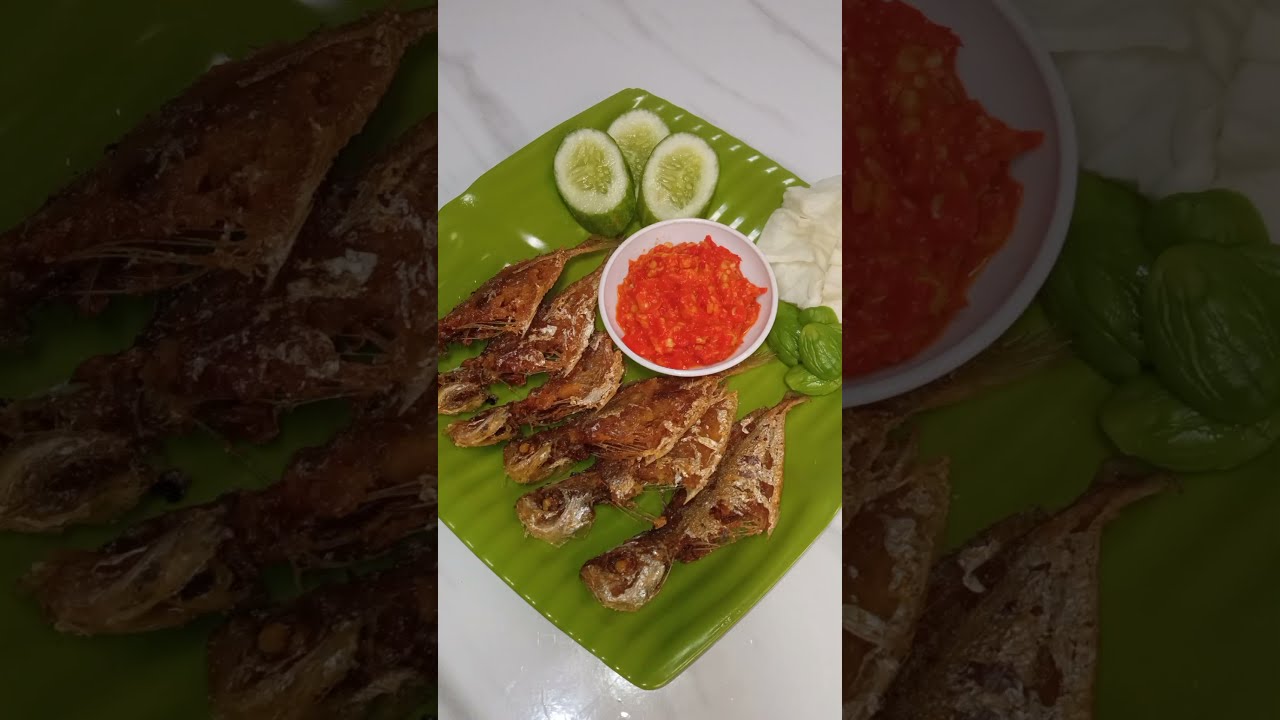 Cobain deh!! ikan selar goreng garing enak di makan dengan sambal #shorts #ikan