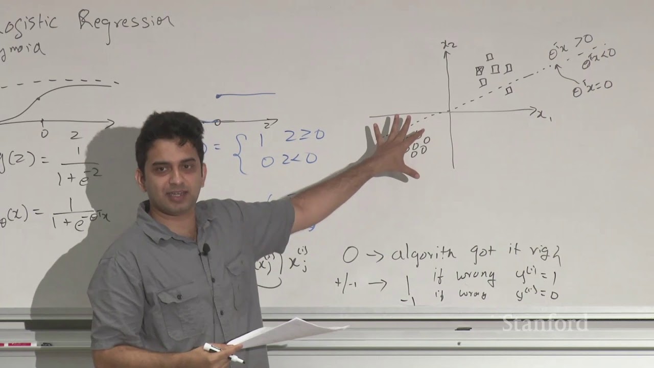Lecture 4 - Perceptron & Generalized Linear Model | Stanford CS229: Machine Learning (Autumn 2018)