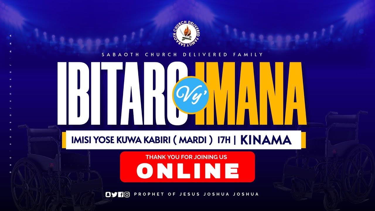 💊𝗜𝗚𝗜𝗧𝗨𝗠𝗔 𝗔𝗕𝗔𝗡𝗧𝗨 𝗕𝗔𝗧𝗜𝗦𝗛𝗨𝗚𝗪𝗔 || 𝗜𝗕𝗜𝗧𝗔𝗥𝗢 𝗩𝗬'𝗜𝗠𝗡𝗔-𝗞𝗪𝗜𝗧𝗔𝗕𝗔𝗥𝗜𝗥𝗢 || 𝗦𝗔𝗕𝗔𝗢𝗧𝗛 𝗖𝗛𝗨𝗥𝗖𝗛 || 𝗦𝗘𝗥𝗩𝗜𝗖𝗘 𝟬𝟯.𝟬𝟮.𝟮𝟬𝟮𝟲