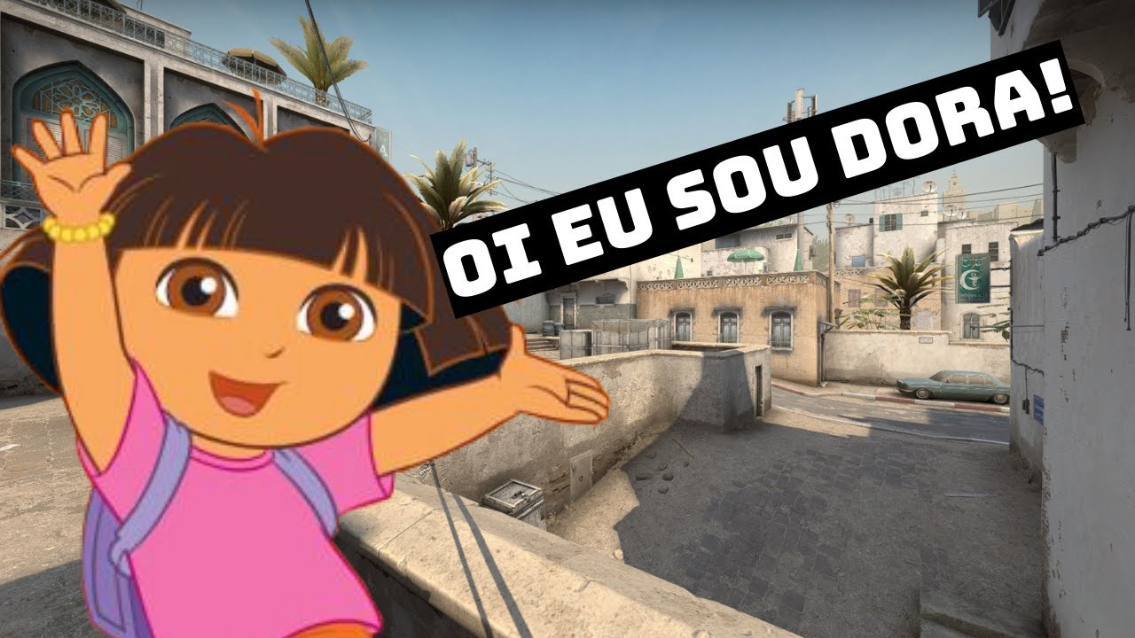 DORA AVENTUREIRA JOGANDO CS:GO