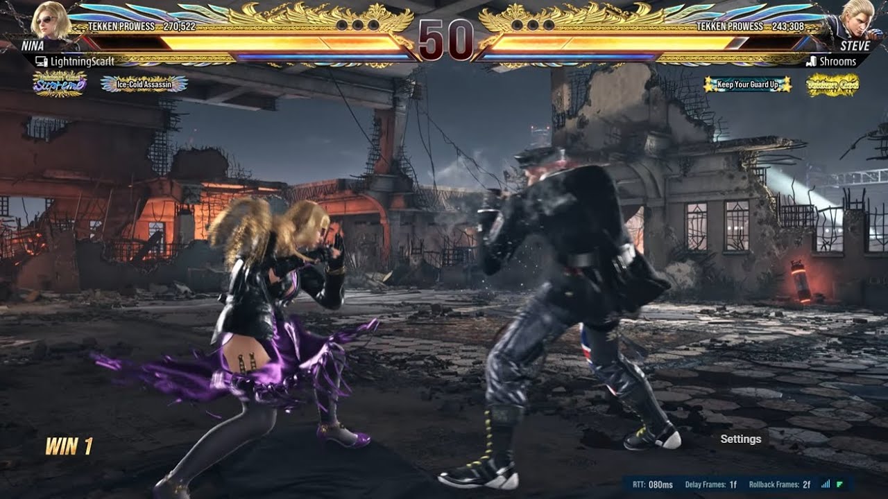 Tekken 8 - Nina Gold Matches with Jukebox (February 2025 | 01) | Lightning_Scarlet
