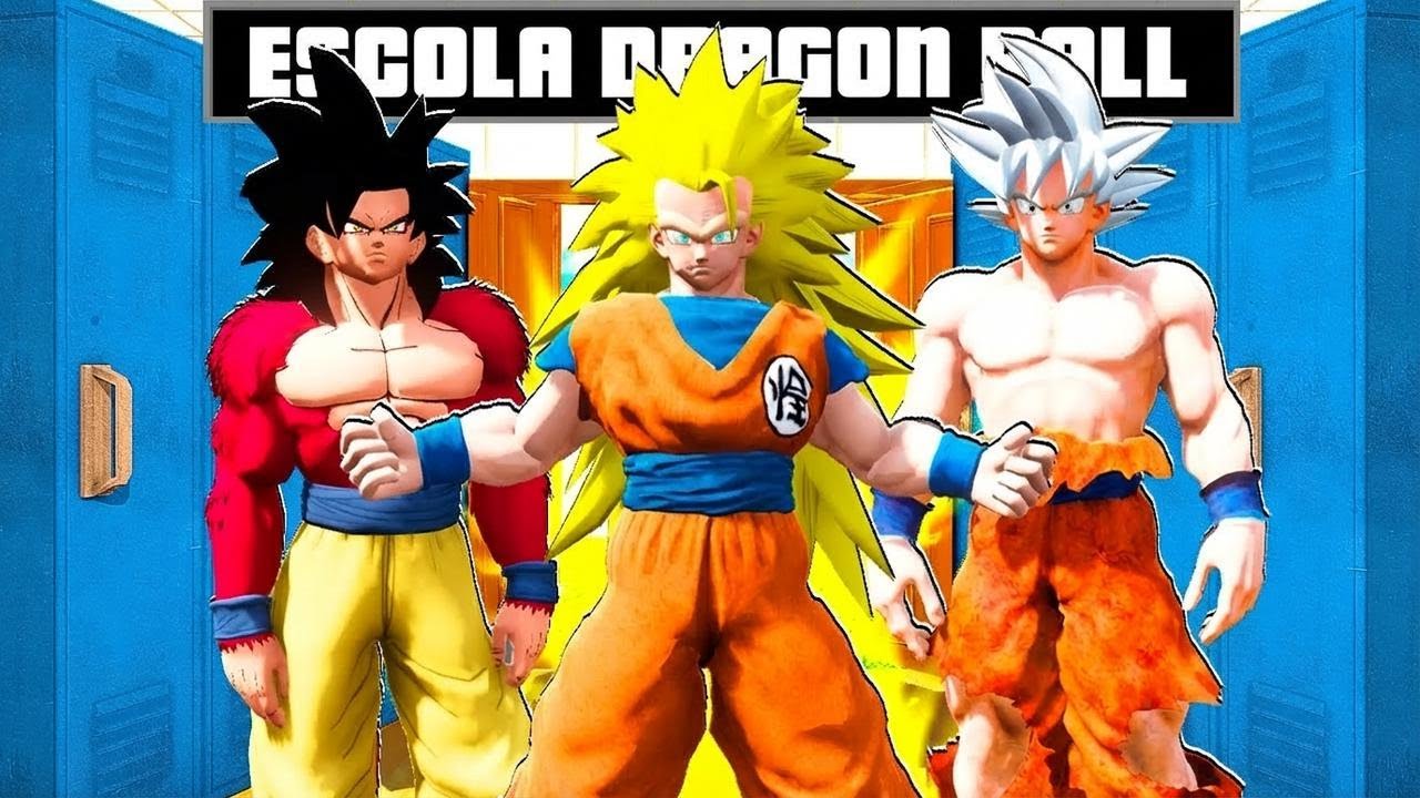 Fui para a escola de transformações do Goku no GTA 5! (mod Dragon Ball Z)
