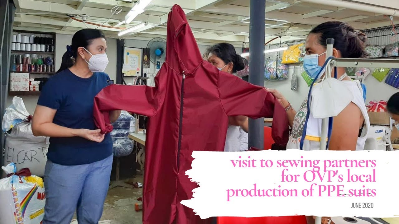 Visit to sewing partners for locally produced PPE suits (June 2020) | VP Leni Robredo