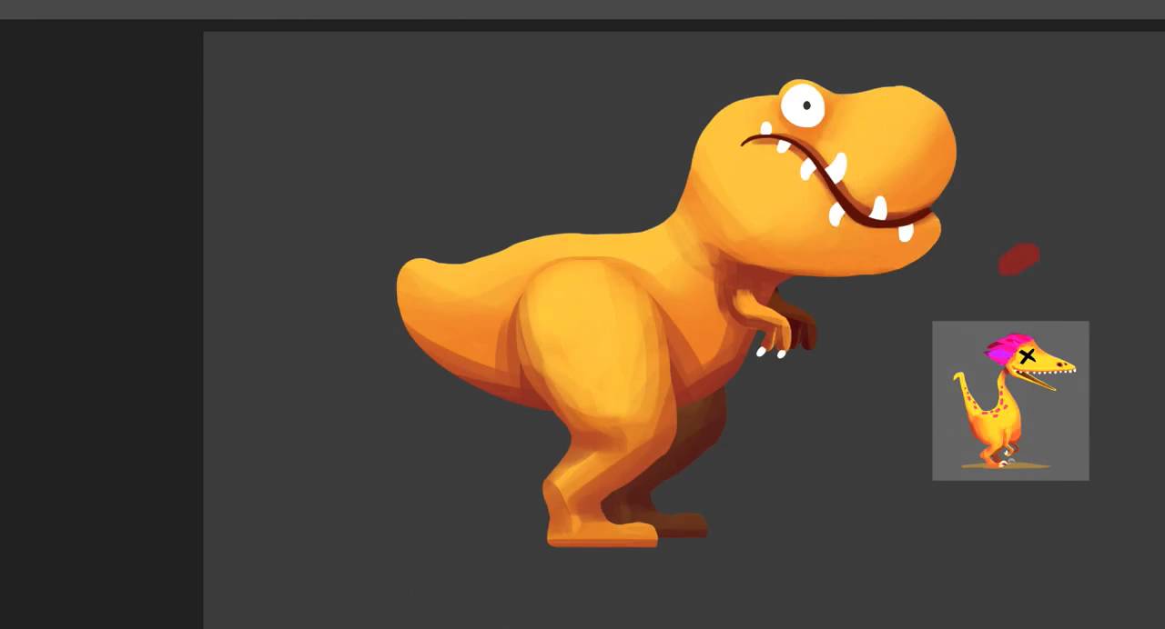 DINO BASH   Creation of T-Rex
