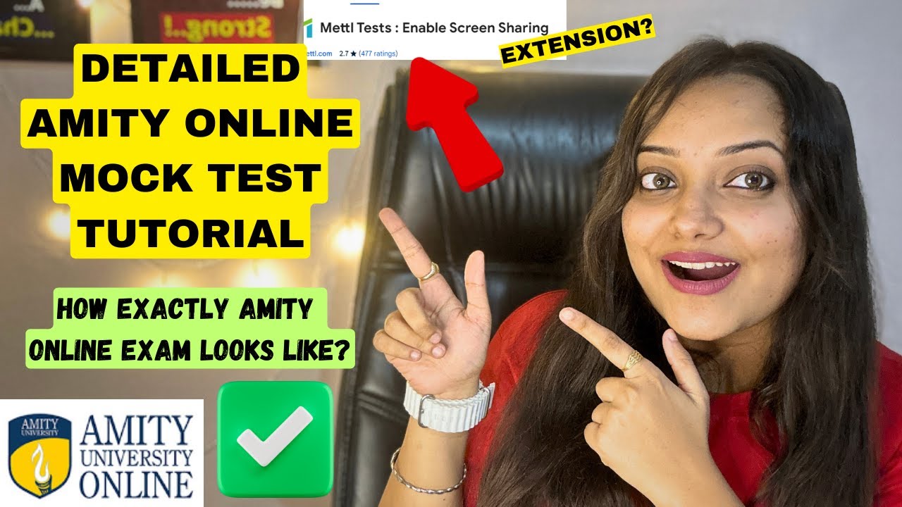 How AMITY Online Examination Process Actually Work 🔥? LIVE MOCK /SAMPLE TEST TUTORIAL✅