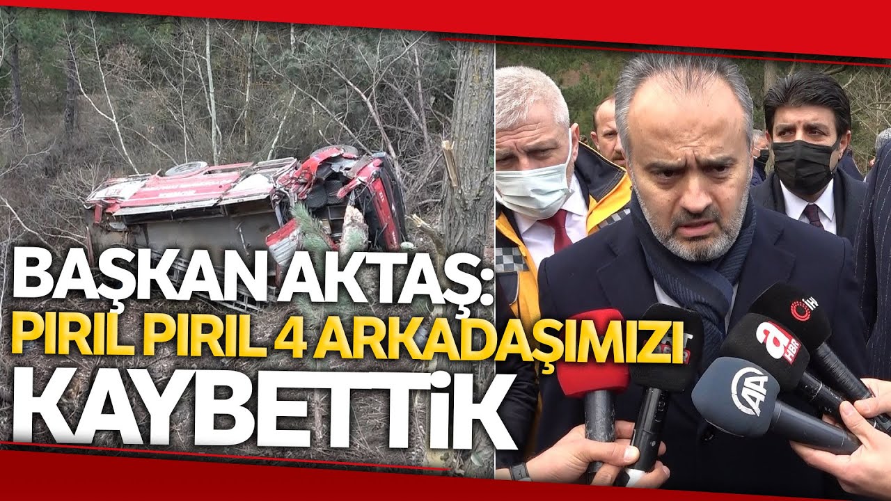 Bursa'da Kazaya Giden İtfaiye Ekibi Kaza Yaptı: 4 İtfaiye Eri Şehit Oldu