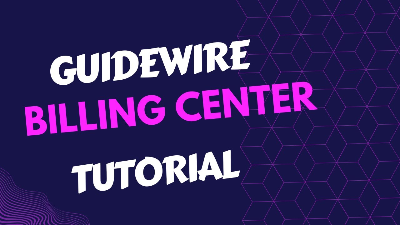 Guidewire billing center | Guidewire billing center tutorial | Guidewire billing center demo