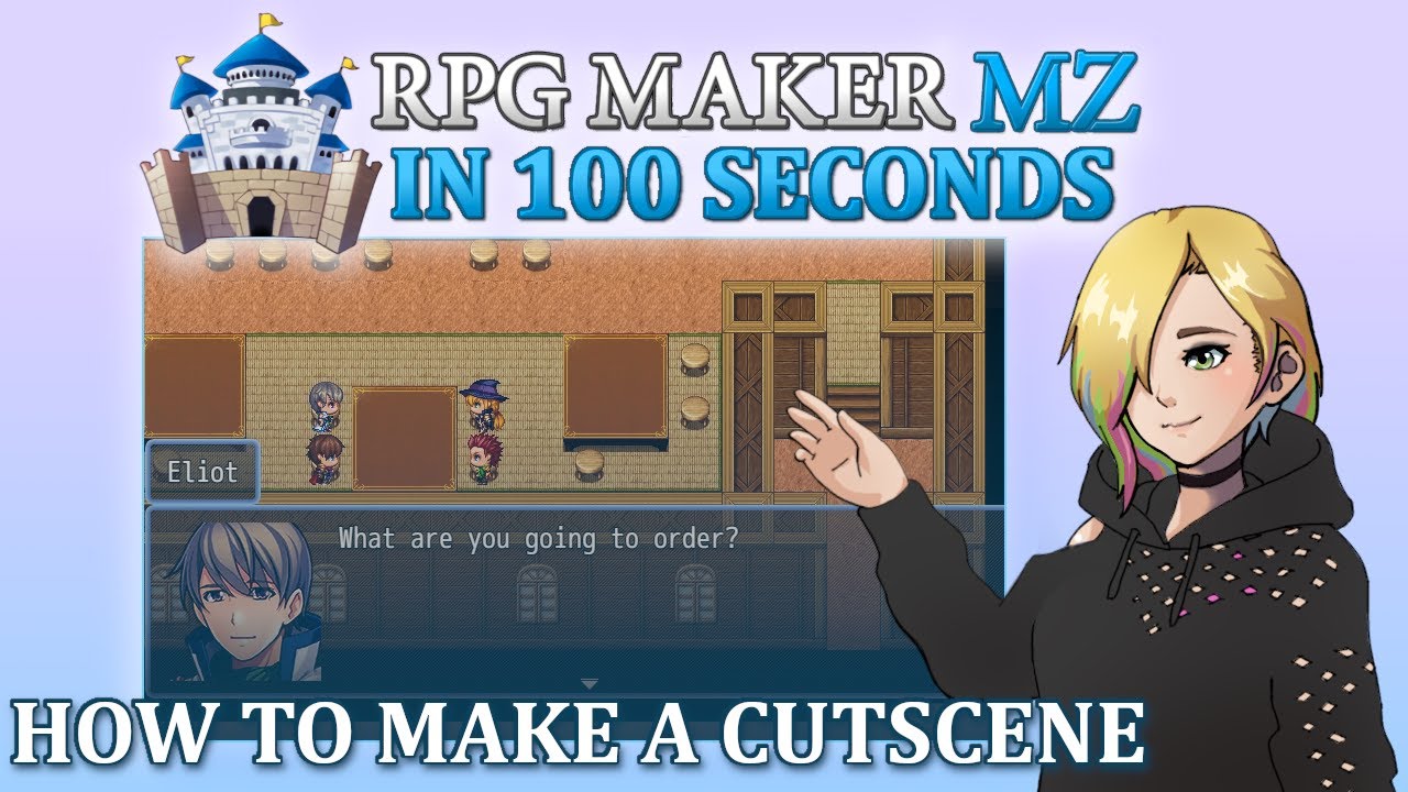 How to Make a Cutscene // RPG Maker MZ In 100 Seconds