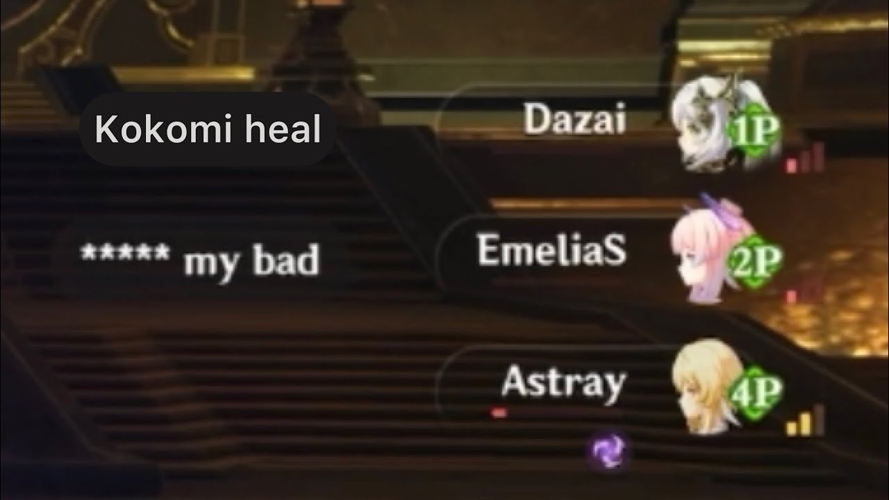 When Kokomi forgot her healing ability..