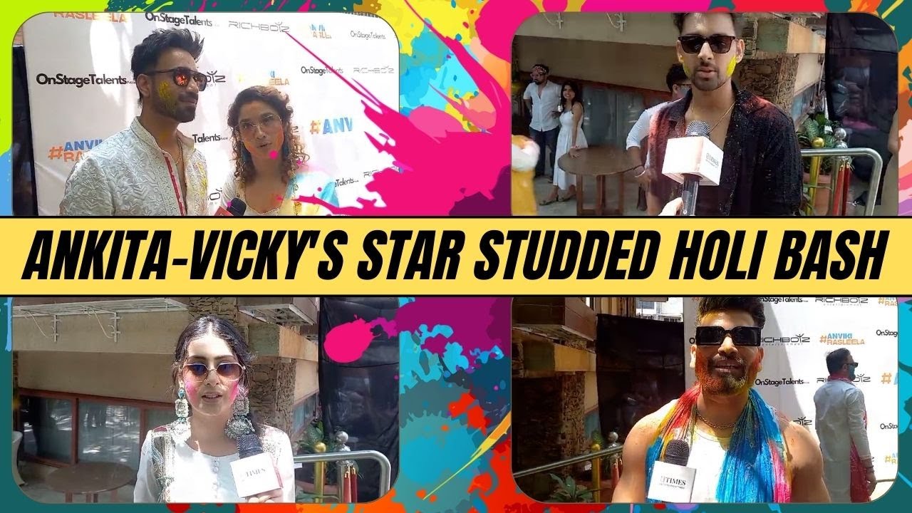 Ankita Lokhande-Vicky Jain Holi: Manisha Rani, Isha Malviya, Samarth Jurel join celebrations