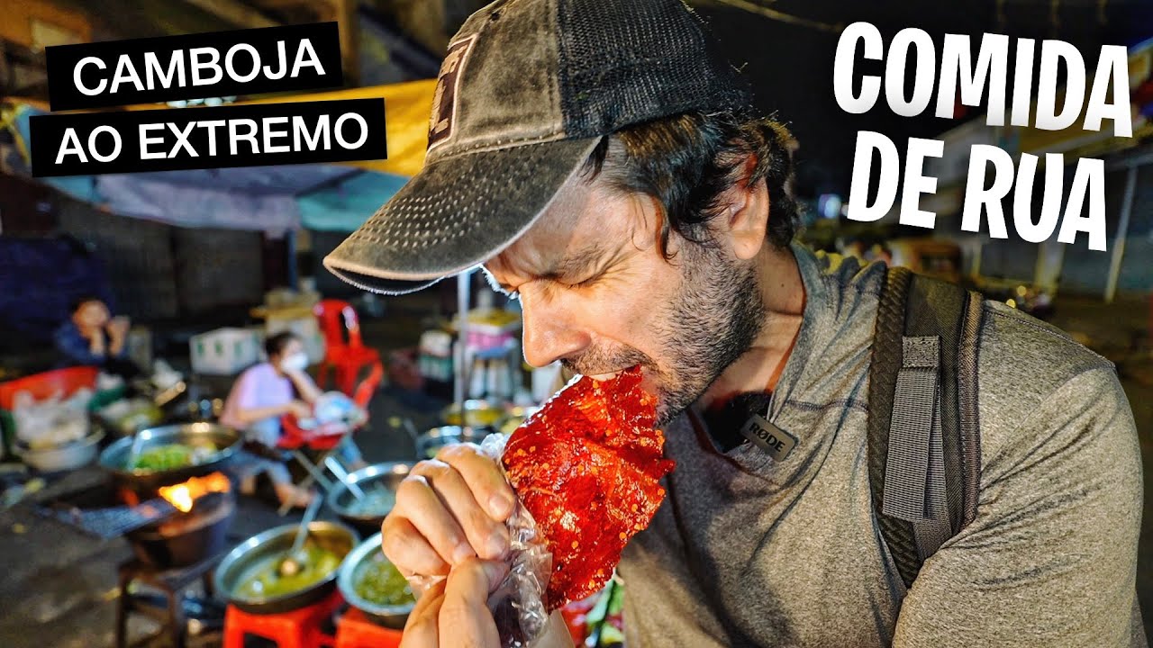 Provando 40 COMIDAS DE RUA no Camboja 🇰🇭 [Document&aacute;rio Completo]