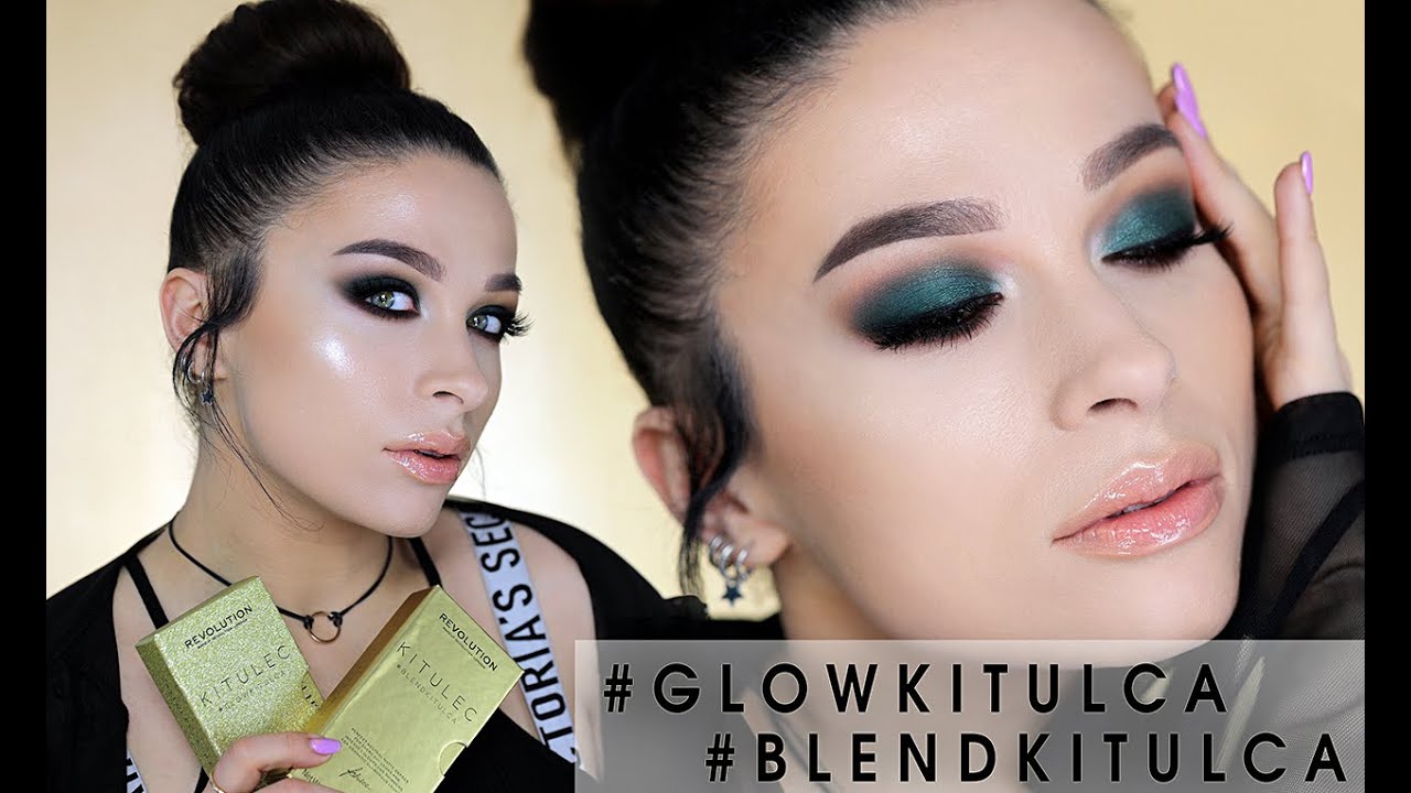 💚🖤 Pierwszy raz z #GLOWKITULCA i #BLENDKITULCA - makijaż NOWOŚCIAMI MUR x KITULEC 🖤💚