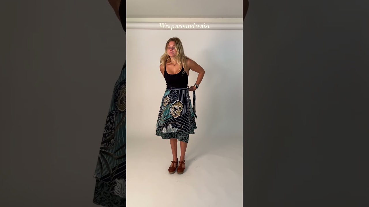How to Tie a Wrap Skirt: Lakshmi Bustle Skirt