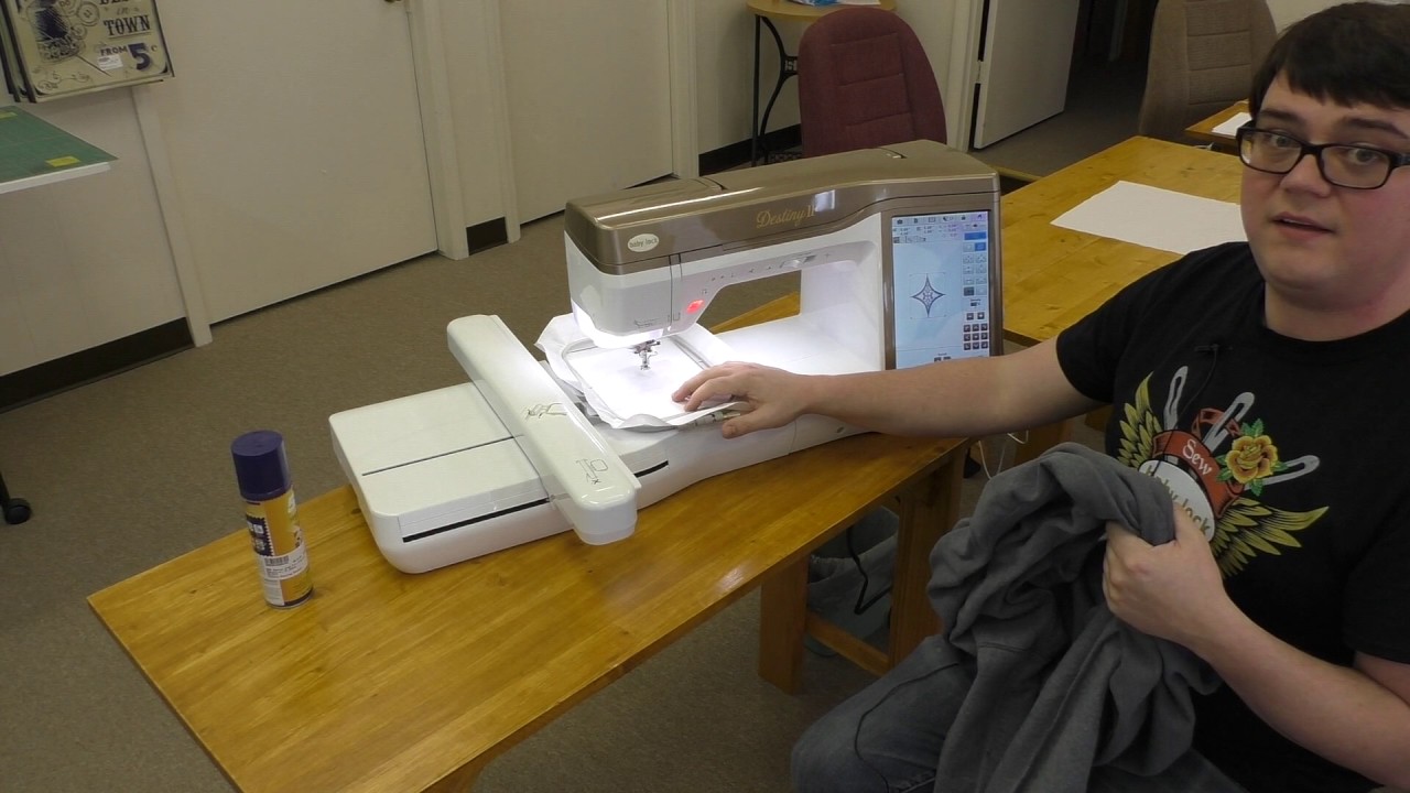Using the Floating Technique on a Sweatshirt