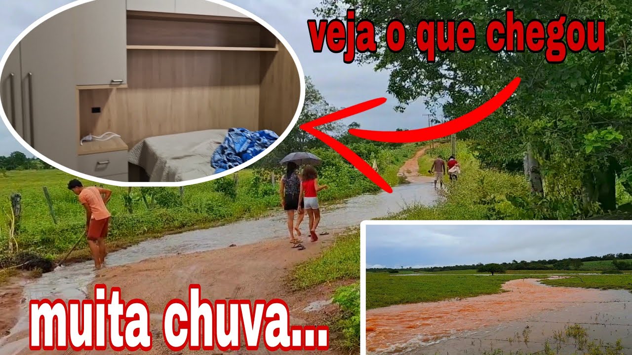 Muita chuva+compra dos móveis pra casa  nova 