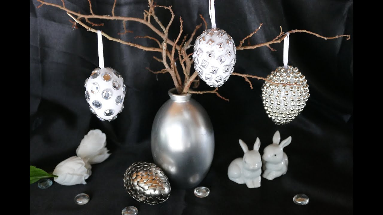 DIY Ostereier gestalten – Osterdekoration basteln – tinker easter eggs – DIY Frühlingsdekoration