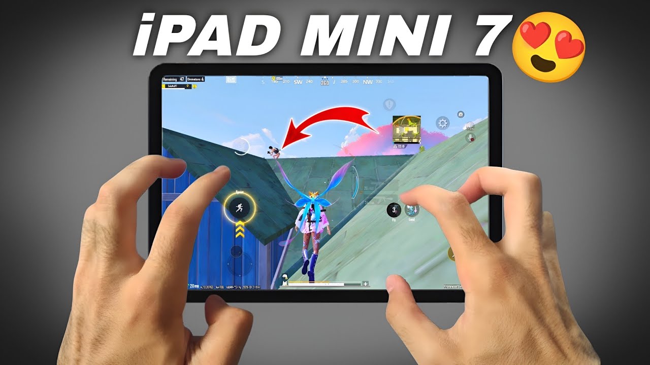 iPAD MINI 7 PUBG/BGMI TEST🔥A17 Pro Bionic chip😍 || FULL GYRO + 6 FINGER GAMEPLAY