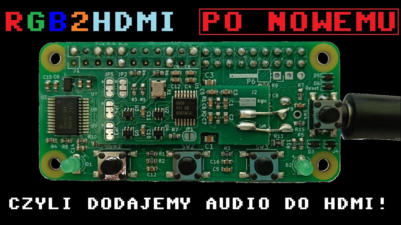 RGB2HDMI Lumacode do komputerów i konsol retro - ulepszona wersja z audio!