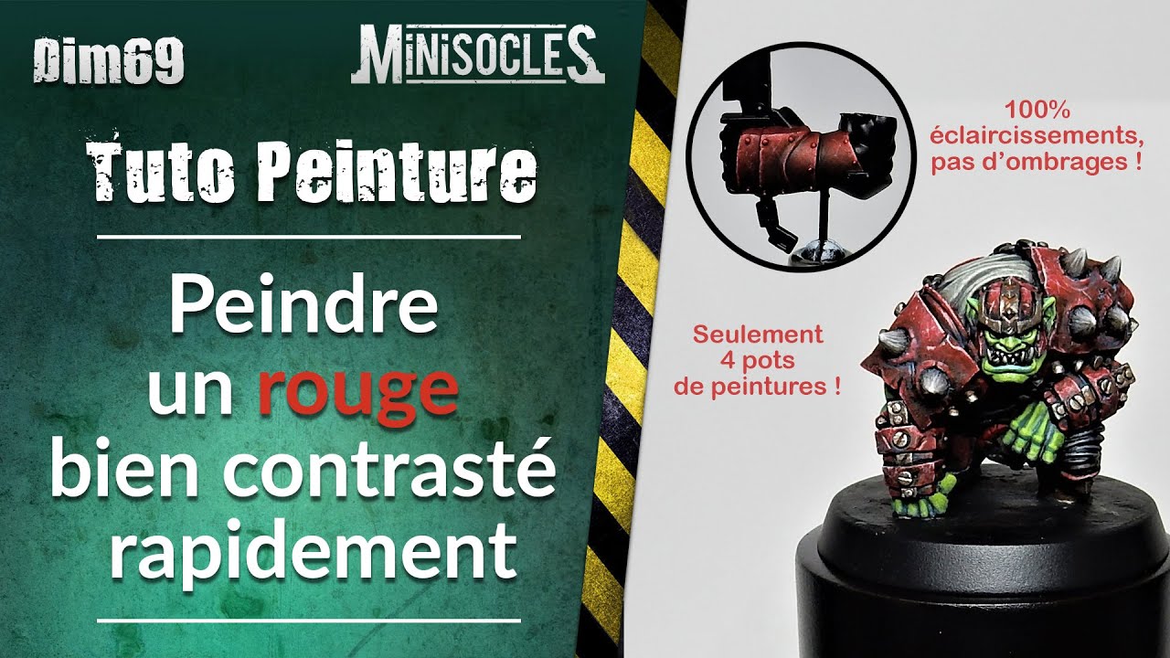 Apprendre la peinture sur figurines [TUTO] : Peindre un rouge bien contrasté rapidement