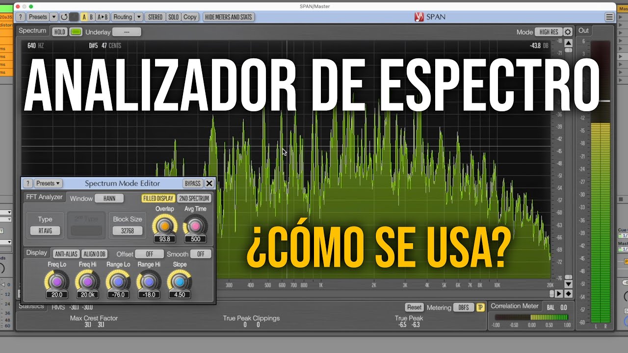 Cómo usar un analizador de espectro