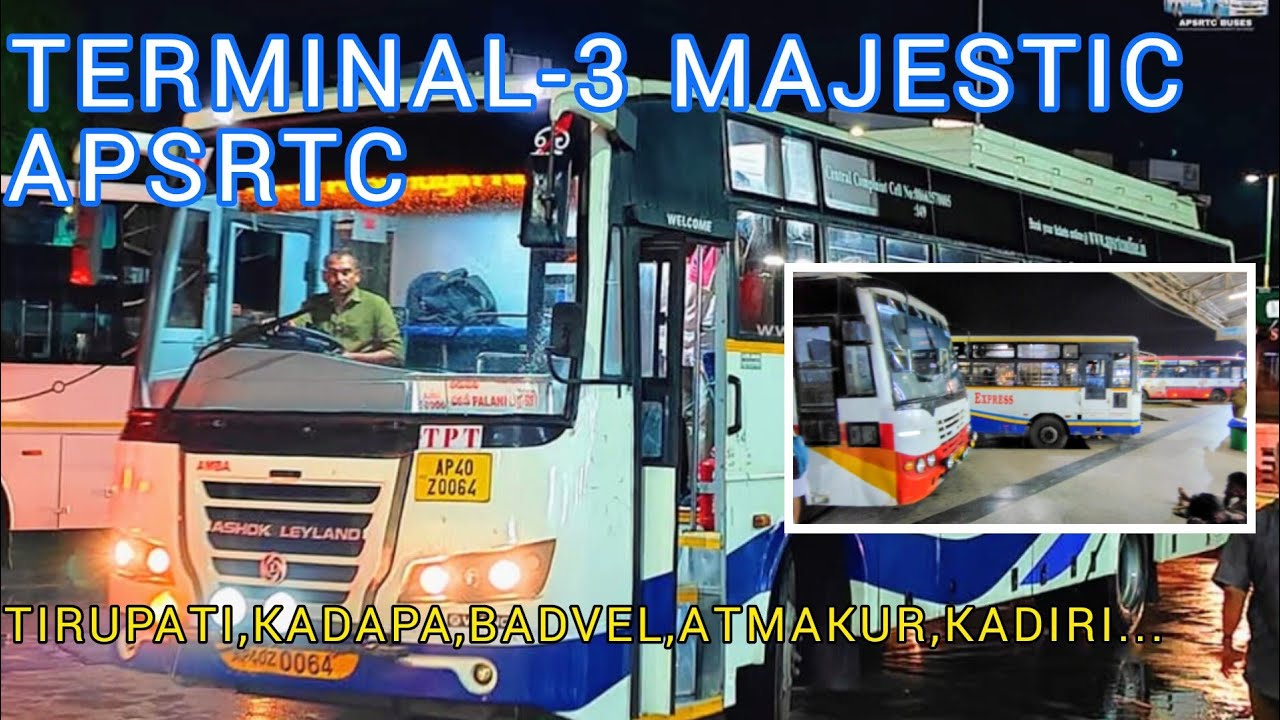 APSRTC TERMINAL-3 Bus stand ||#Bengaluru #Majestic #apsrtcbus #bussid 