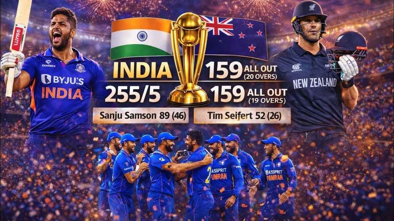 India 🏆 T20 World Cup Champions 2026 | India vs New Zealand Final | Full Scoreboard