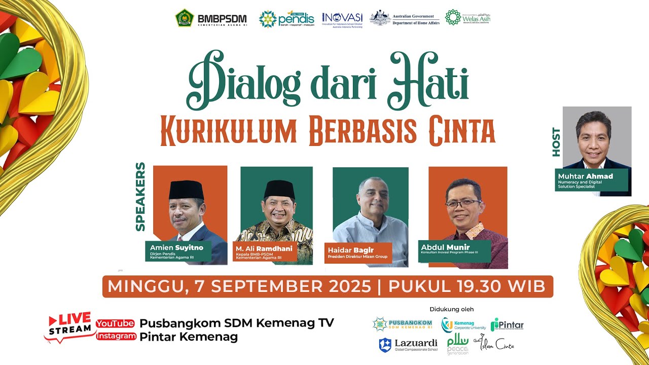 🔴 LIVE | DIALOG DARI HATI: KURIKULUM BERBASIS CINTA 2025