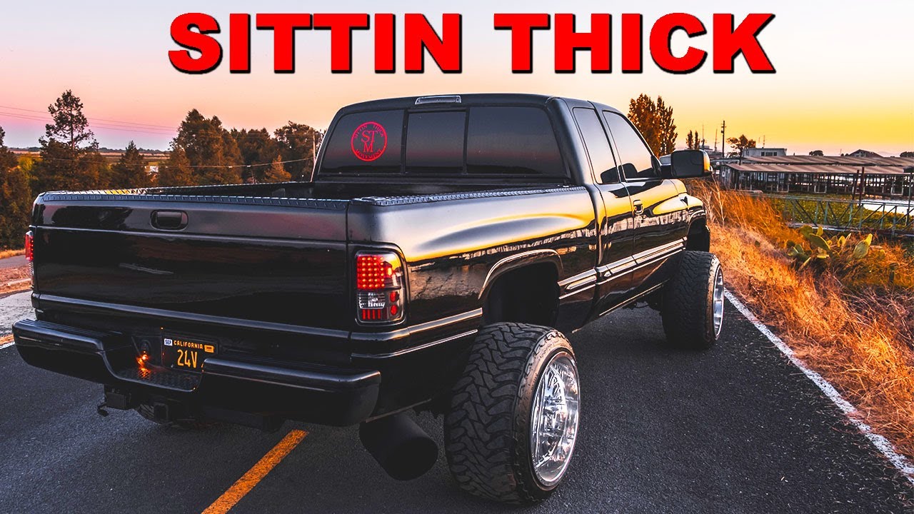 BLACK LEVELED 2ND GEN CUMMINS ON POLISHED FORGED 22X14s