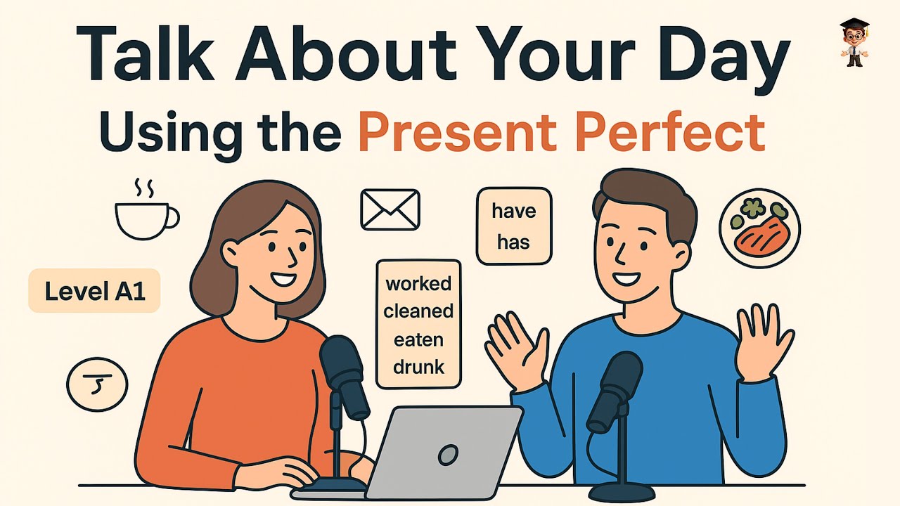 Talk About Your Day in English - Learn Present Perfect Easily | English Podcast for Beginner