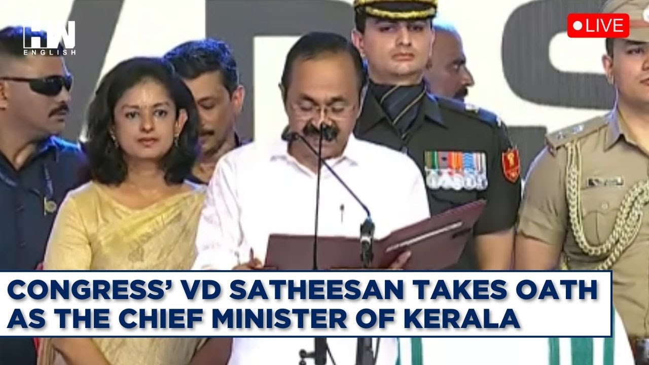 LIVE | Congress' VD Satheesan Takes Oath As The Chief Minister Of Kerala | Rahul Gandhi | Priyanka