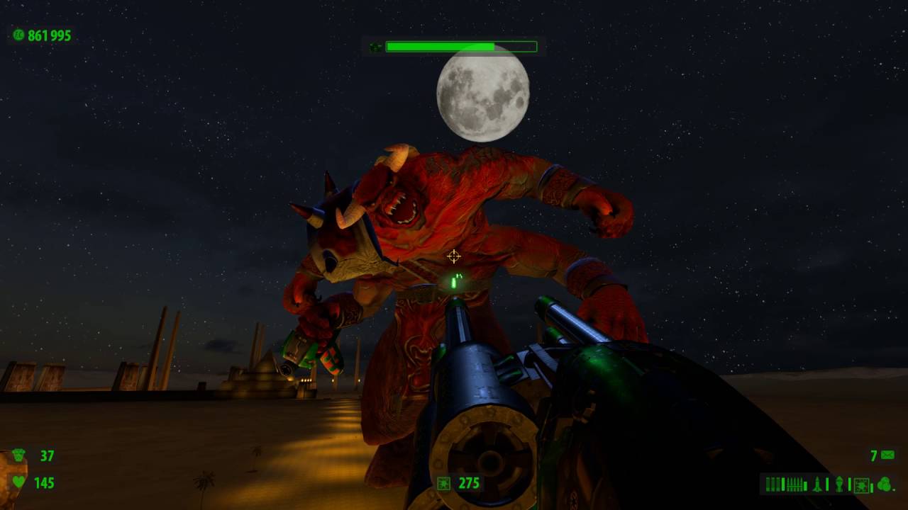 Serious Sam HD: The First Encounter - The Great Pyramid - Part 2/2 (Ugh Zan III Final Boss Fight)