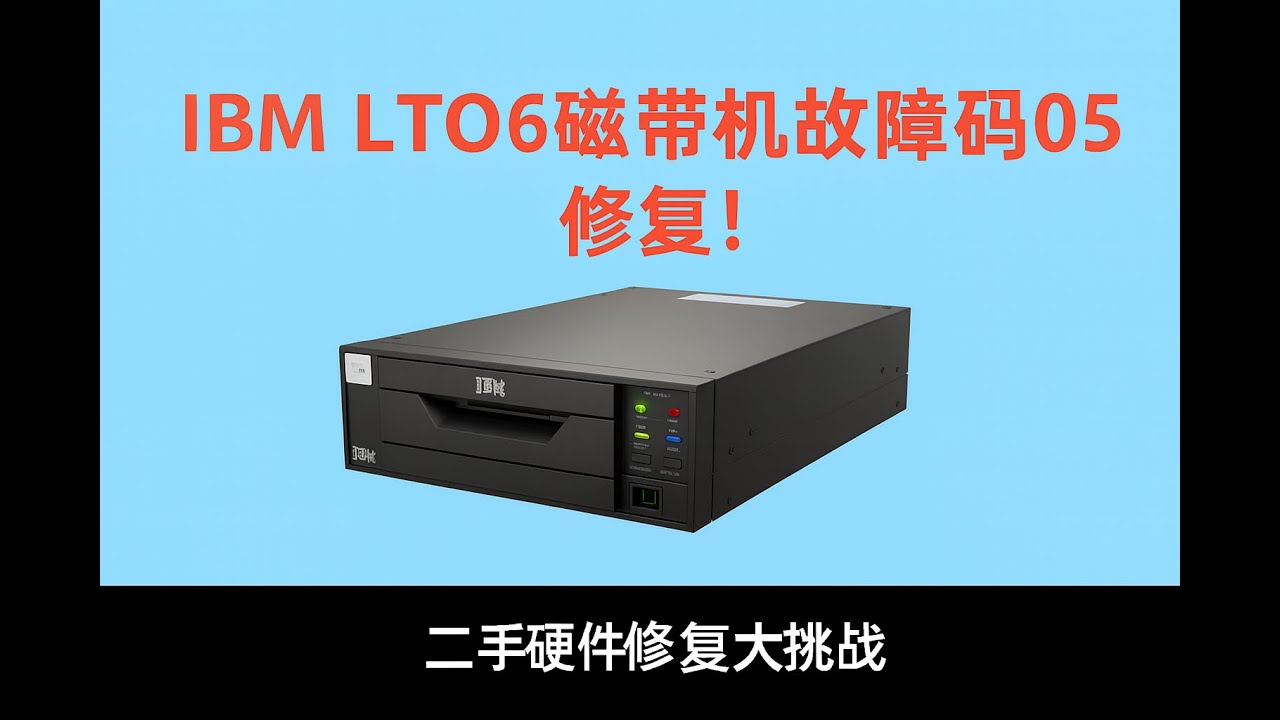 IBM LTO6 磁带机故障码05修复