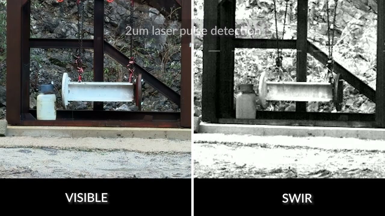 Emberion SWIR Camera 2.0um laser detection and explosion testing