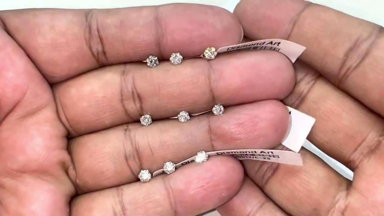 Valentine Offer at Solitaire Diamond Nosepin এক পাথরের হীরার নাকফুল। Diamond Art