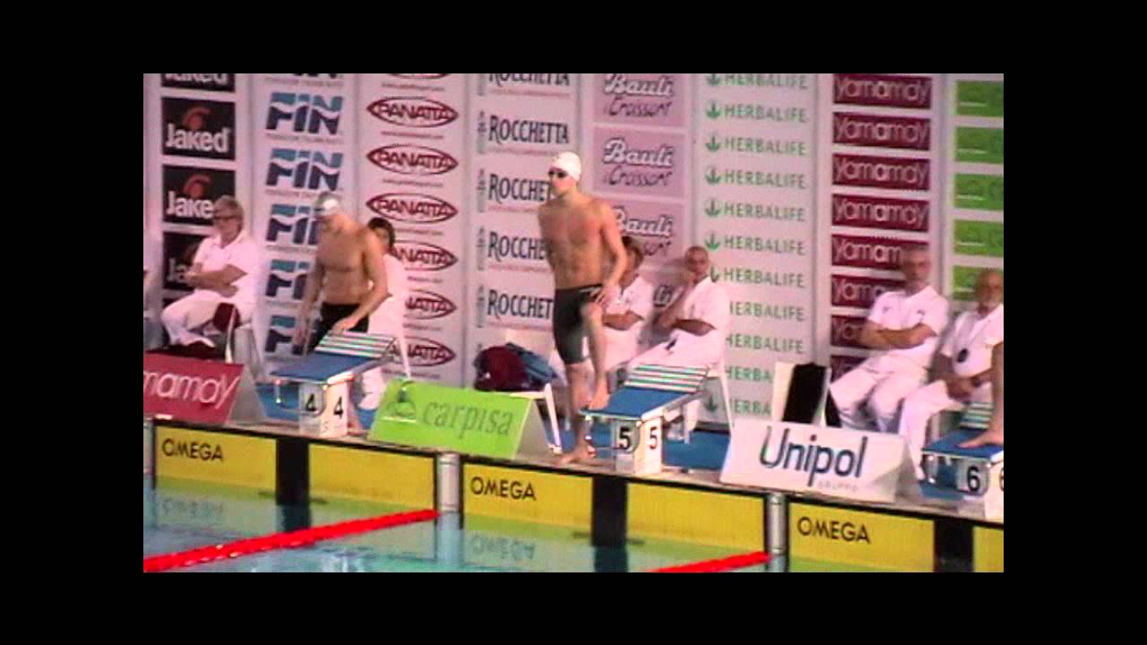 100 Stile Libero FINALE Maschi (100 mt free style male final - Italian Championships 2012)
