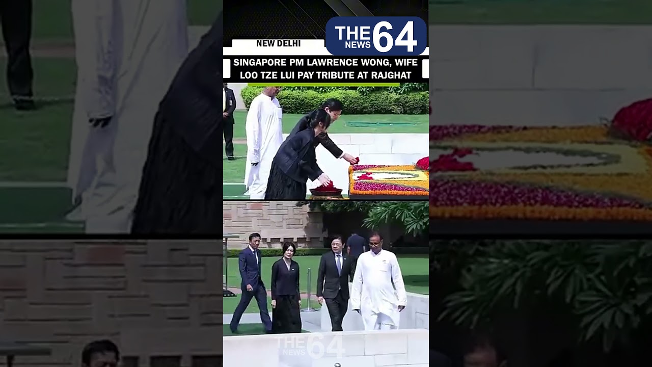 Singapore PM Lawrence Wong, wife Loo Tze Lui pay tribute to Mahatma Gandhi at Rajghat
