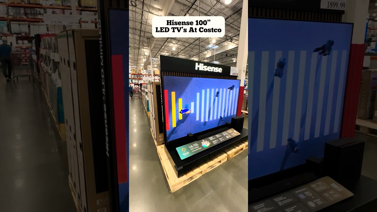 Costco has the Hisense 100&rdquo; 4K Mini LED TV-A massive screen with stunning clarity and smooth motion!