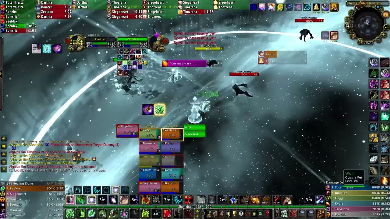 World 1st Druid SOLO Heal 10-Man Algalon the Observer!