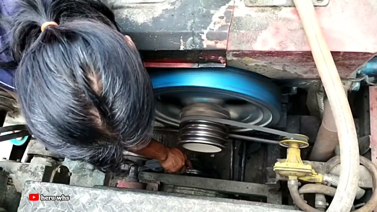 tutorial Berbagai macam cara memasang fanbel ledok selep padi keliling