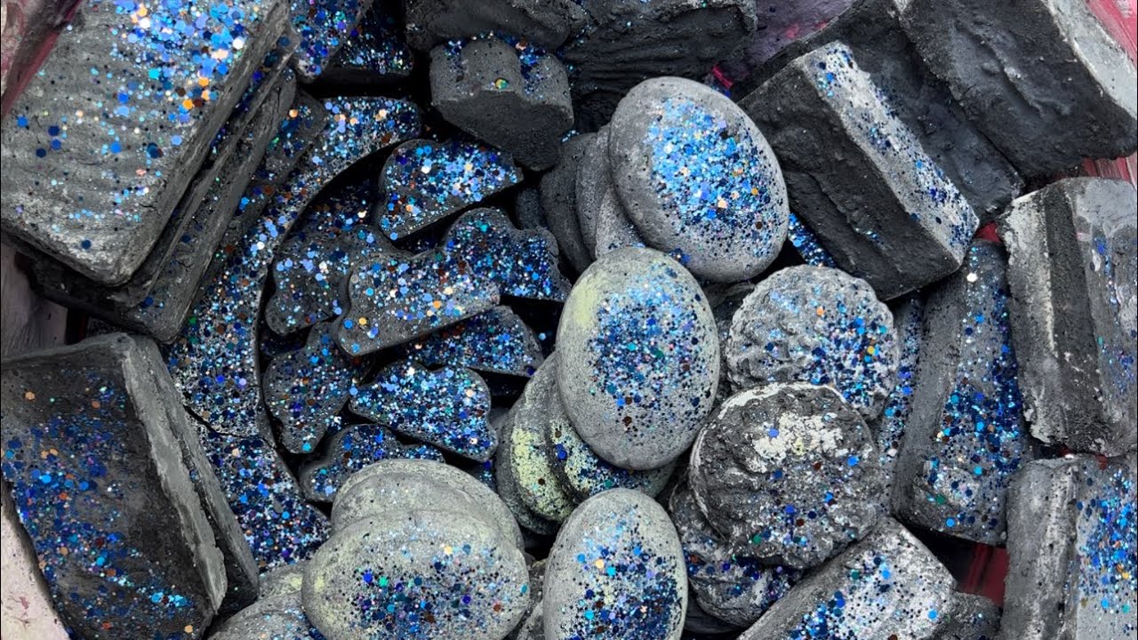 Dusty & Crunchy Charcoal Mix • Mass Crush • Oddly Satisfying Gymchalk • Powdery Crumble • ASMR