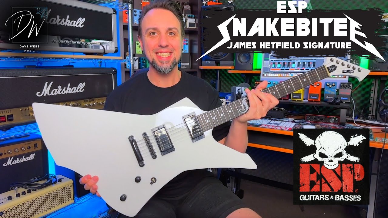 James Hetfield ESP SNAKEBYTE - Unboxing - Demo and Review