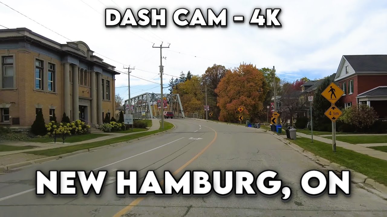 New Hamburg, Ontario: A 4K Drive Through Riverside Serenity 🚗🌊